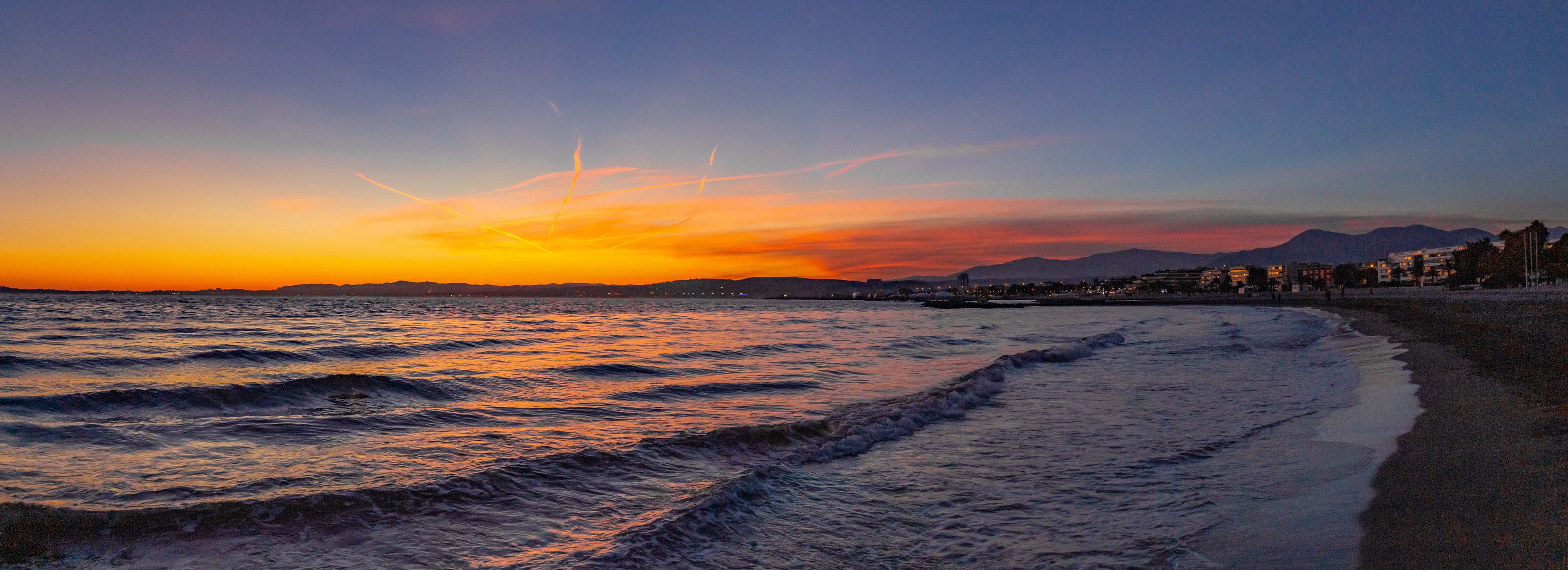 Coastline at sunset
